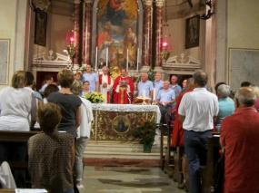 ... messa della Vigilia al santuario di Santa Augusta di Vittorio Veneto ... 