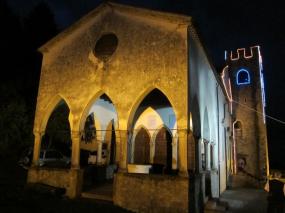 ... suggestiva vista notturna del Santuario di Santa Augusta di Vittorio Veneto ... 