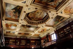 ... alcuni affreschi della storica biblioteca dell´Abbazia di Praglia ... 