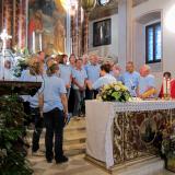 ... animazione della messa 2013 al Santuario di Santa Augusta da parte del CORO C.A.I. di Vittorio Veneto ... 
