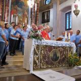 ... animazione del CORO C.A.I. di Vittorio Veneto della messa 2017 di vigilia al Santuario di Santa Augusta ... 