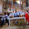... Don Ermanno Crestani celebra la messa della vigilia al Santuario di Santa Augusta ... 