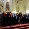... ringraziamenti ufficiali e consegna dei CD CANTAMONTI del CORO C.A.I. di Vittorio Veneto ai protagonisti del Concerto di Natale 2014  a Cison Di Valmarino ...
