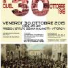 ... il manifesto della serata commemorativa "IN QUEL 30 OTTOBRE 1918" ...
