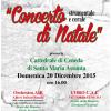 ... il manifesto del Concerto di Natale 2015 nella Cattedrale di Ceneda di Vittorio Veneto ...