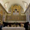 ... il bel altare e coro del  Santuario Madonna del Frassino ...