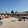 ... il cortile della scuola primaria Marco Polo teatro della festa di fine anno scolastico 2017 ...
