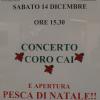 ... il manifesto del concerto di Natale del CORO C.A.I. di Vittorio Veneto alla residenza per anziani "Casa Amica" di Fregona ...