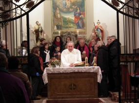 ... Don Fabrizio Mariani celebra la messa per i soci C.A.I. ... 
