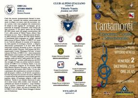 ... presentazione del CORO C.A.I. di Vittorio Veneto al concerto "Cantamonti" ... 