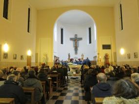 ... il numero pubblico presente al Concerto di Natale 2018 nella chiesa di Saccon ...
