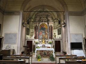... l´altare maggiore del bel Santuario di Santa Augusta di Vittorio Veneto ... 