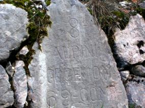 iscrizione su roccia