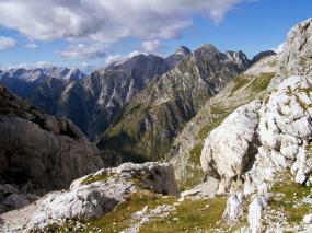panorama sulle Alpi Giulie