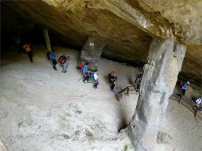 La cava principale di "Piera dolza" delle grotte del Caglieron. 