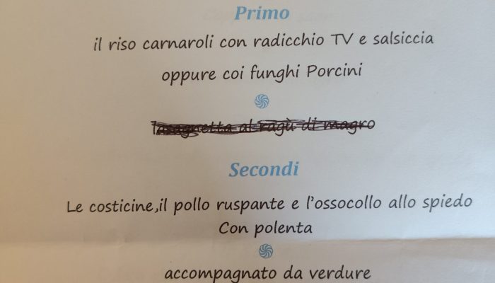 Pranzo del gruppo escursionismo