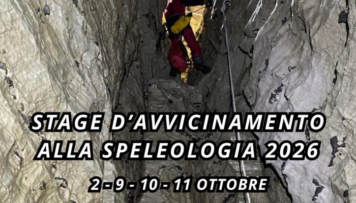 Stage di avvicinamento alla Speleologia – Ottobre 2026
